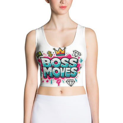 90s Inspired Boss Moves Crop Top