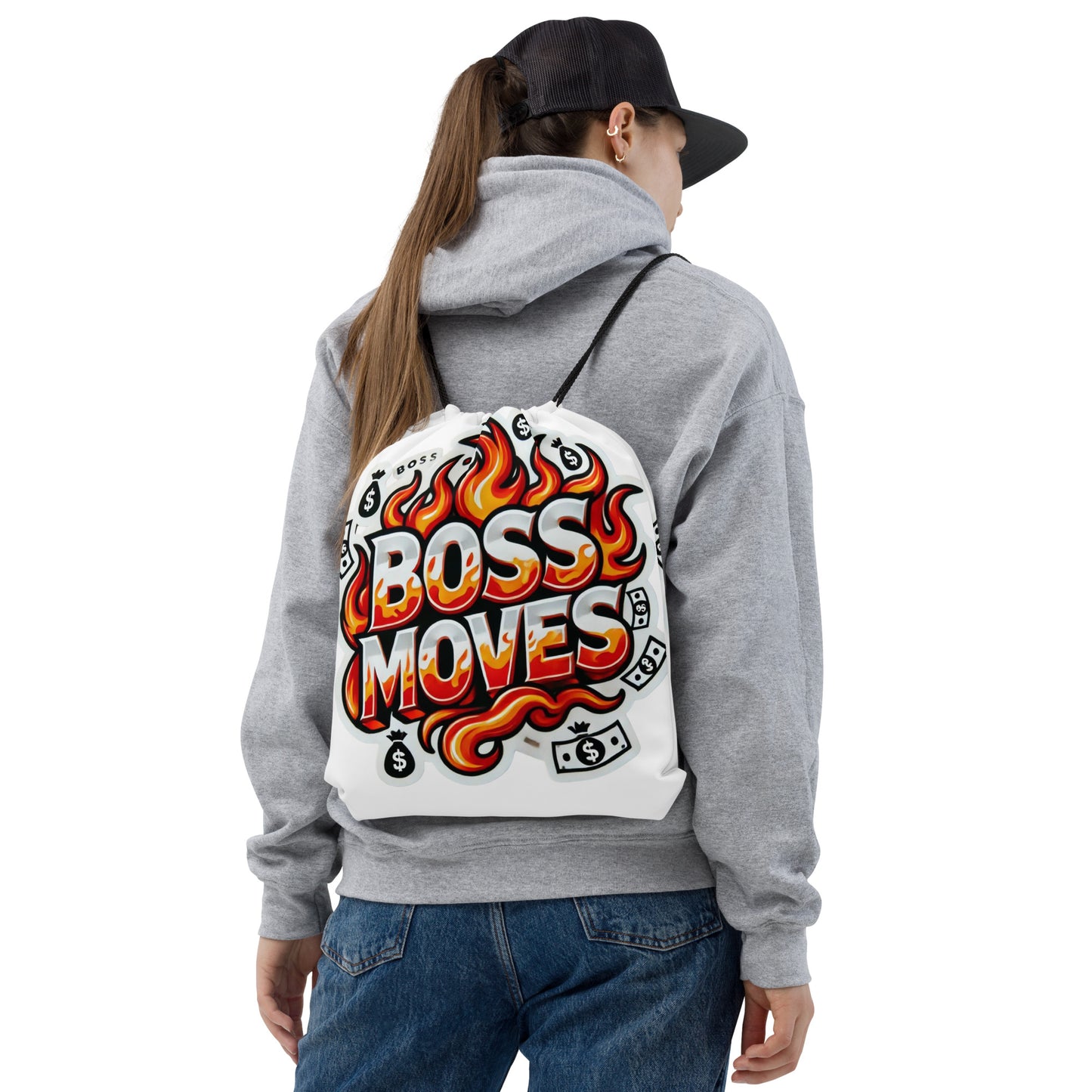 Boss Moves Ombre Drawstring Bag