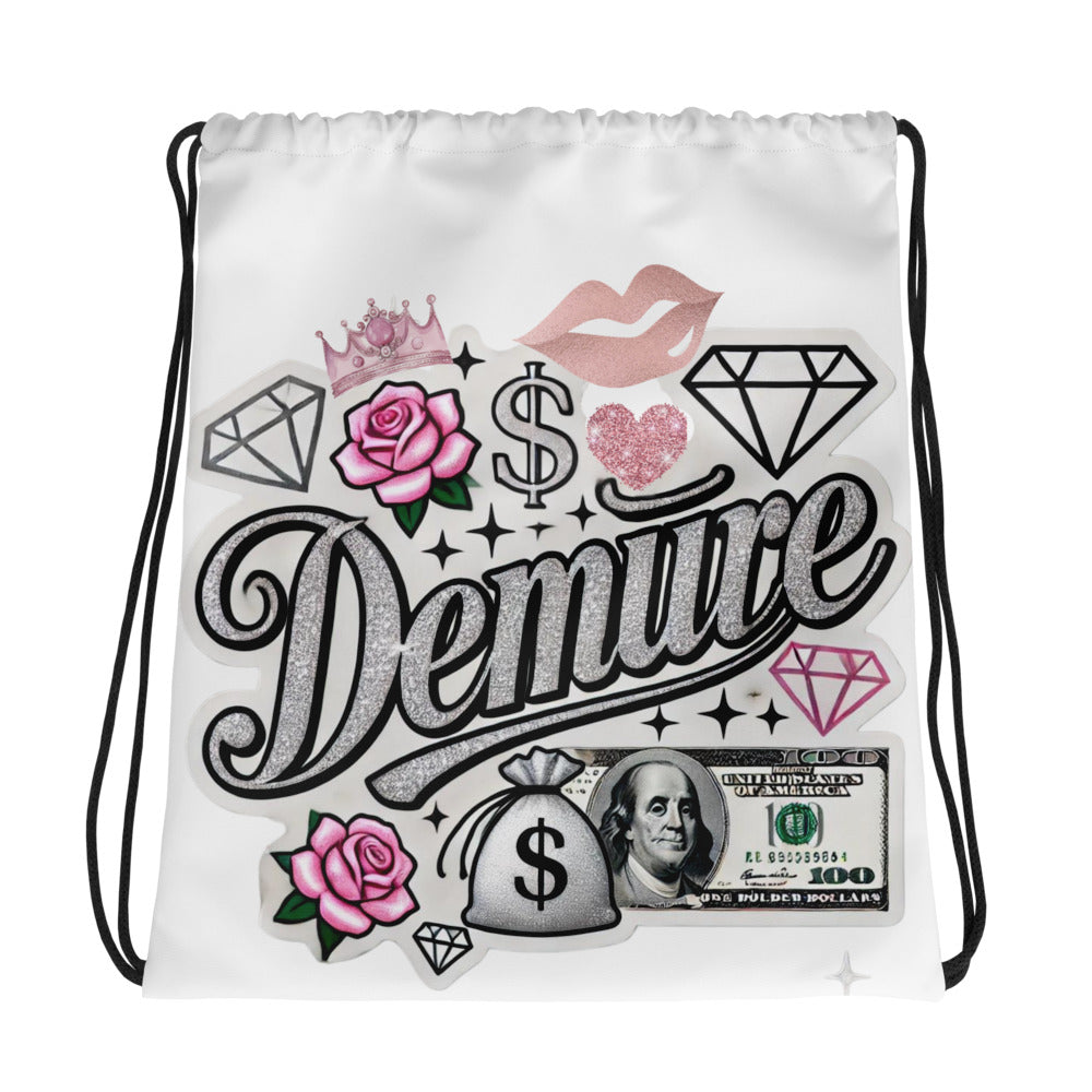 Demure Drawstring Bag