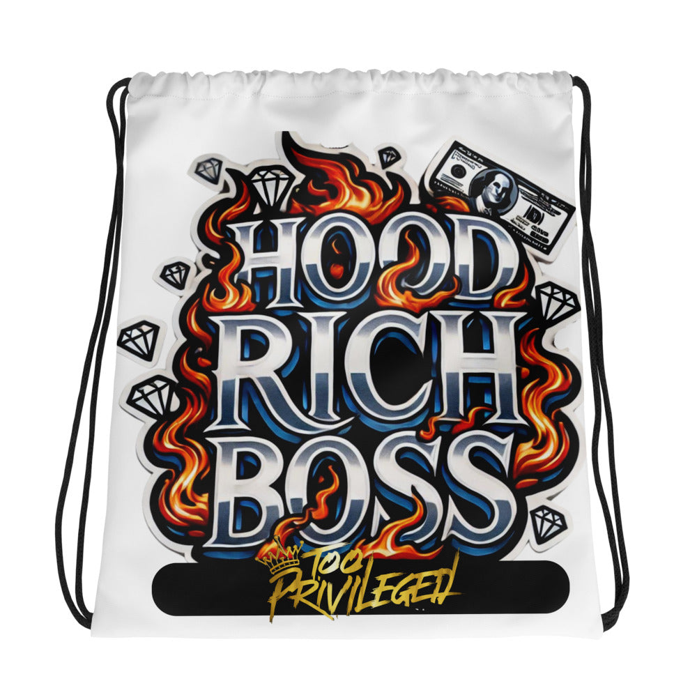 HRB Flamed Out Drawstring Bag