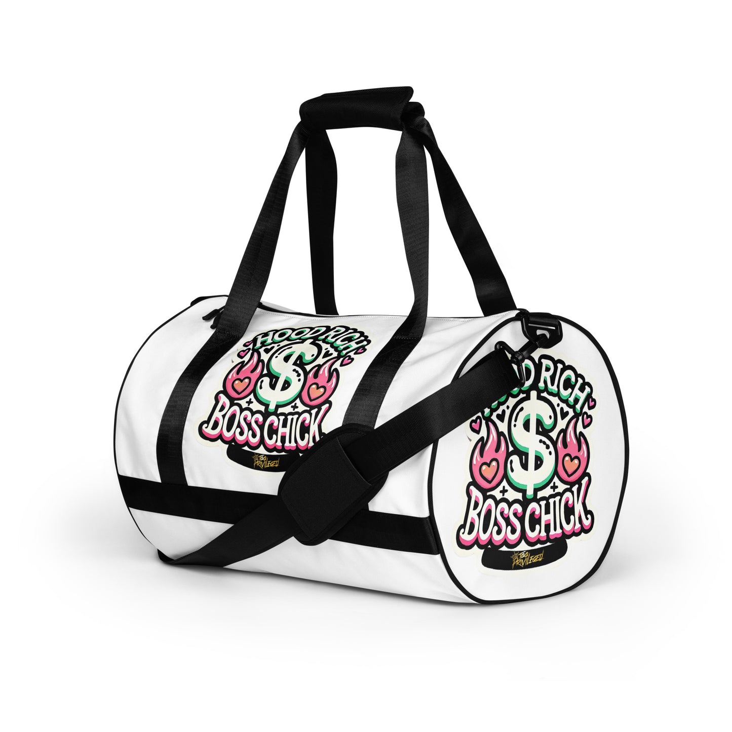 HRBC Pink Flames Gym Bag