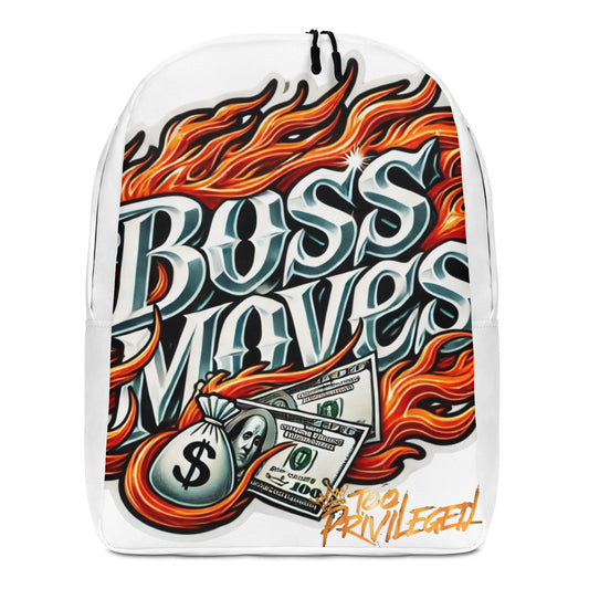 Boss Moves Intense Flames Minimalist Backpack