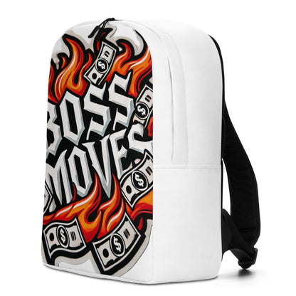 Boss Moves White Bills Minimalist Backpack