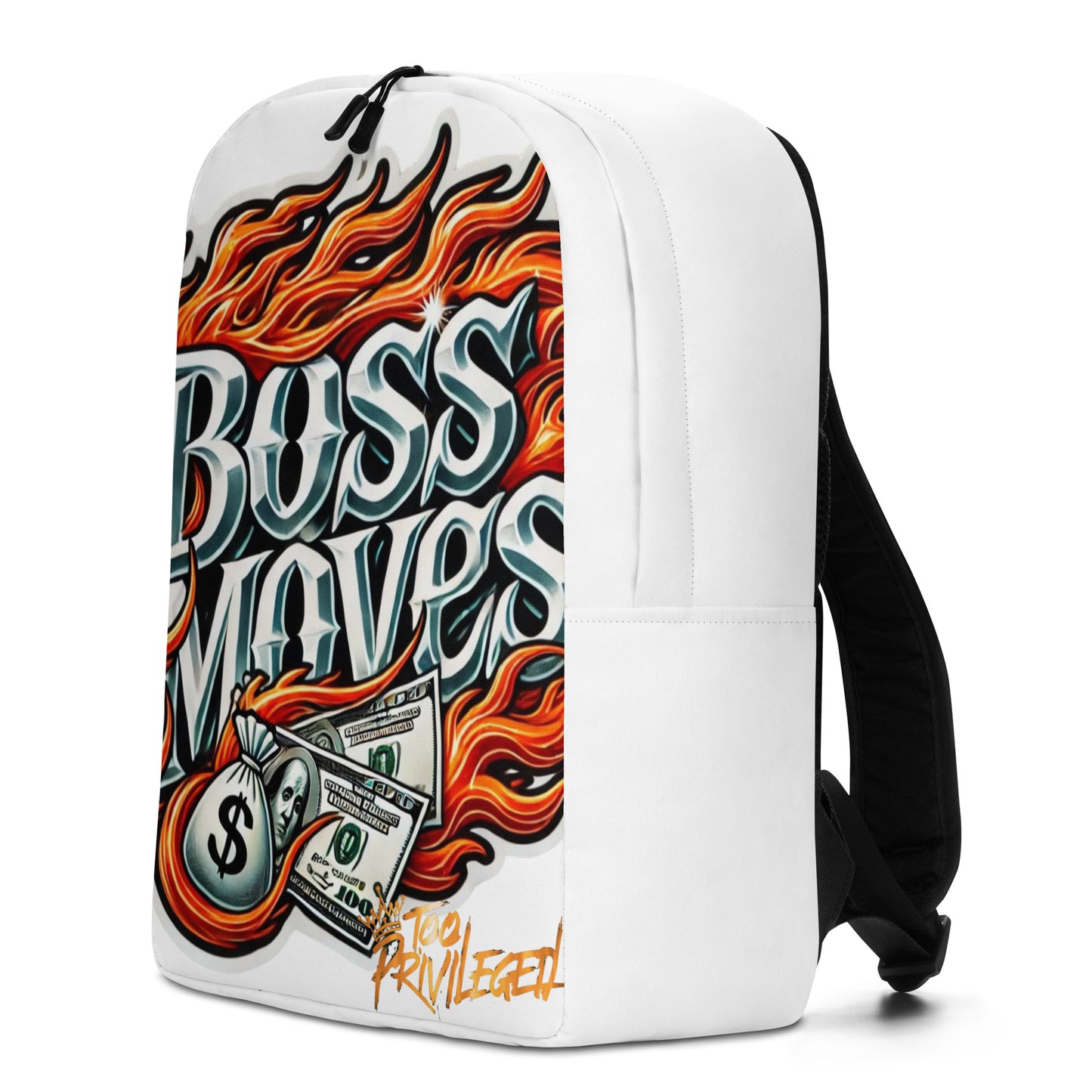 Boss Moves Intense Flames Minimalist Backpack