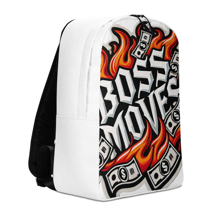 Boss Moves White Bills Minimalist Backpack