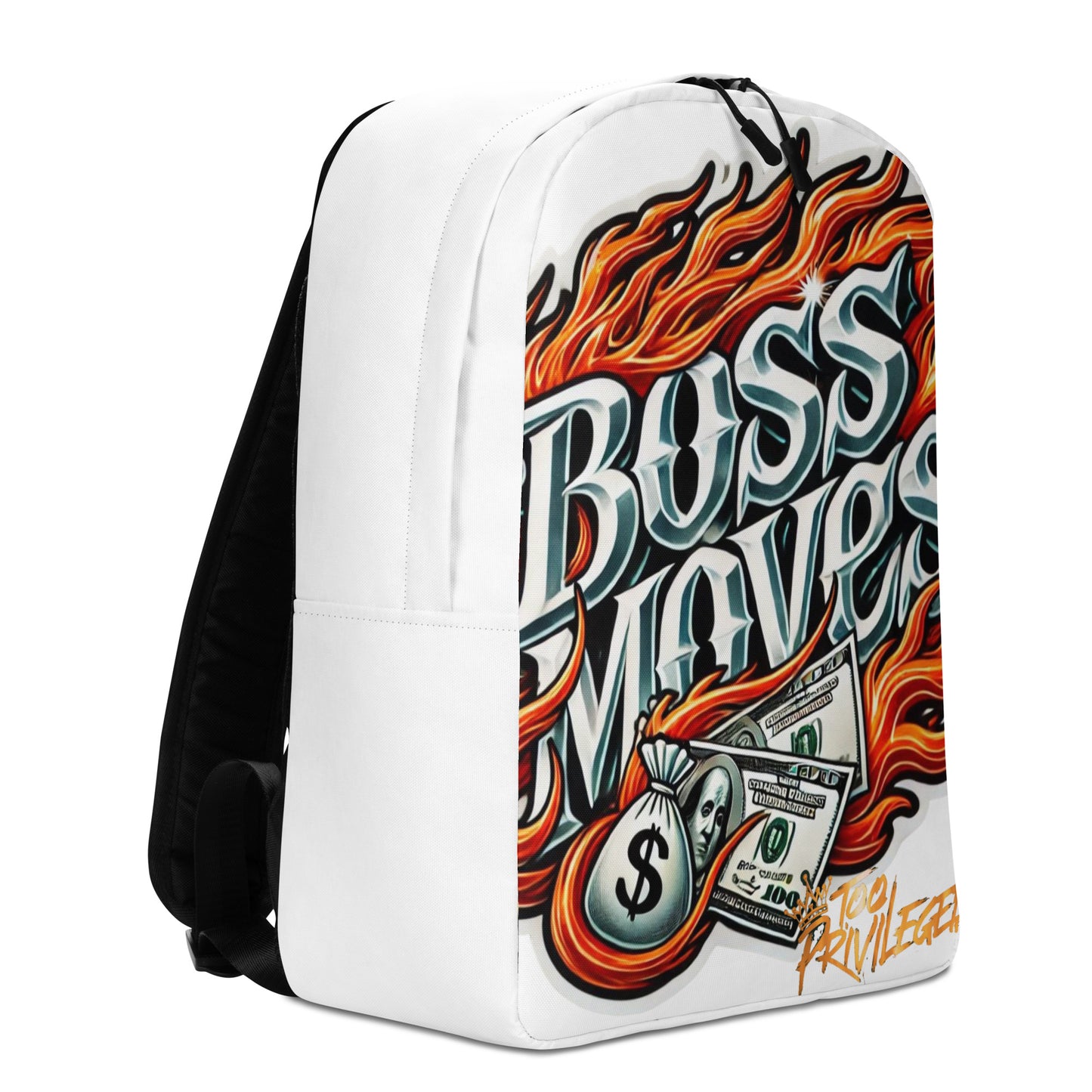 Boss Moves Intense Flames Minimalist Backpack