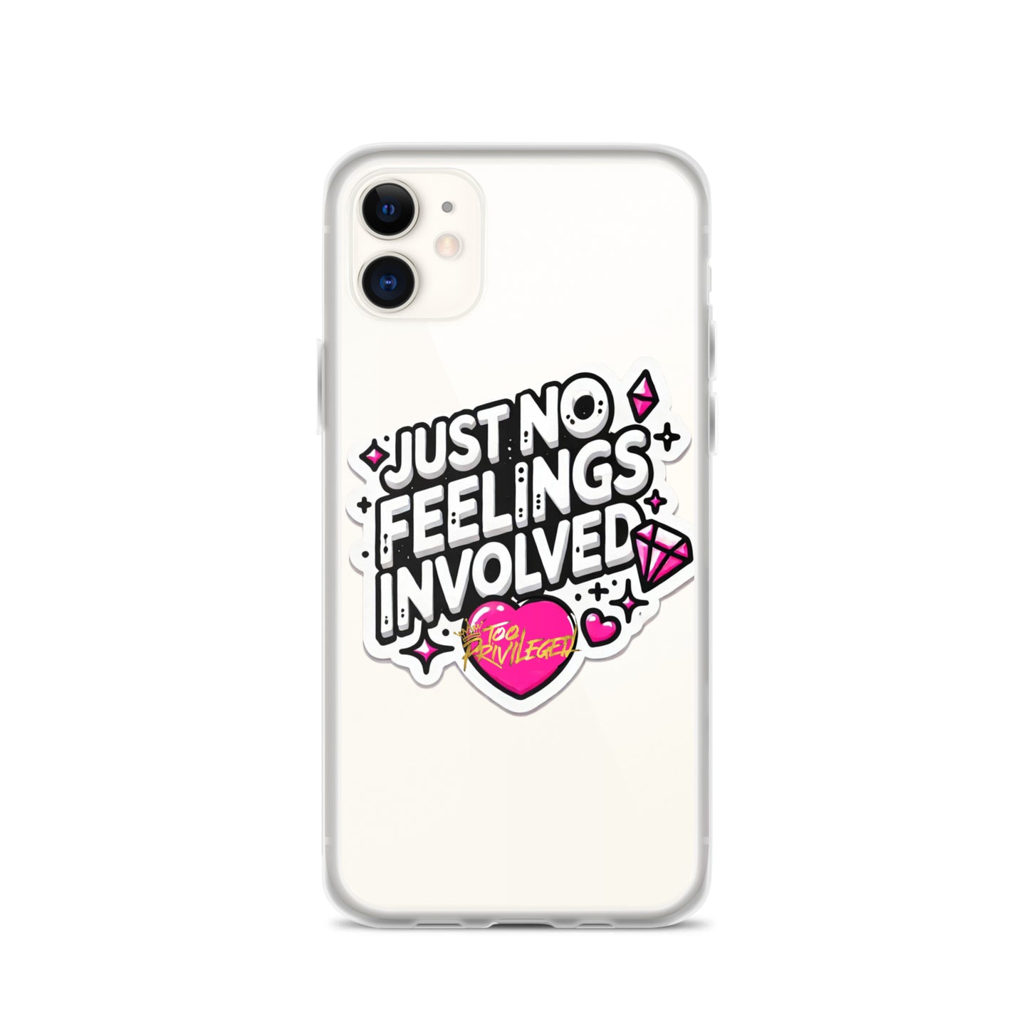 NO Feelings Clear Case for iPhone®