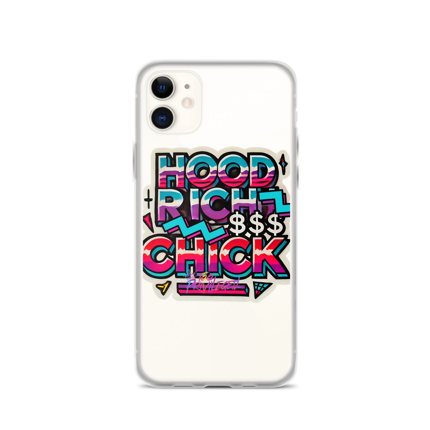 90s Flair Clear Case for iPhone®