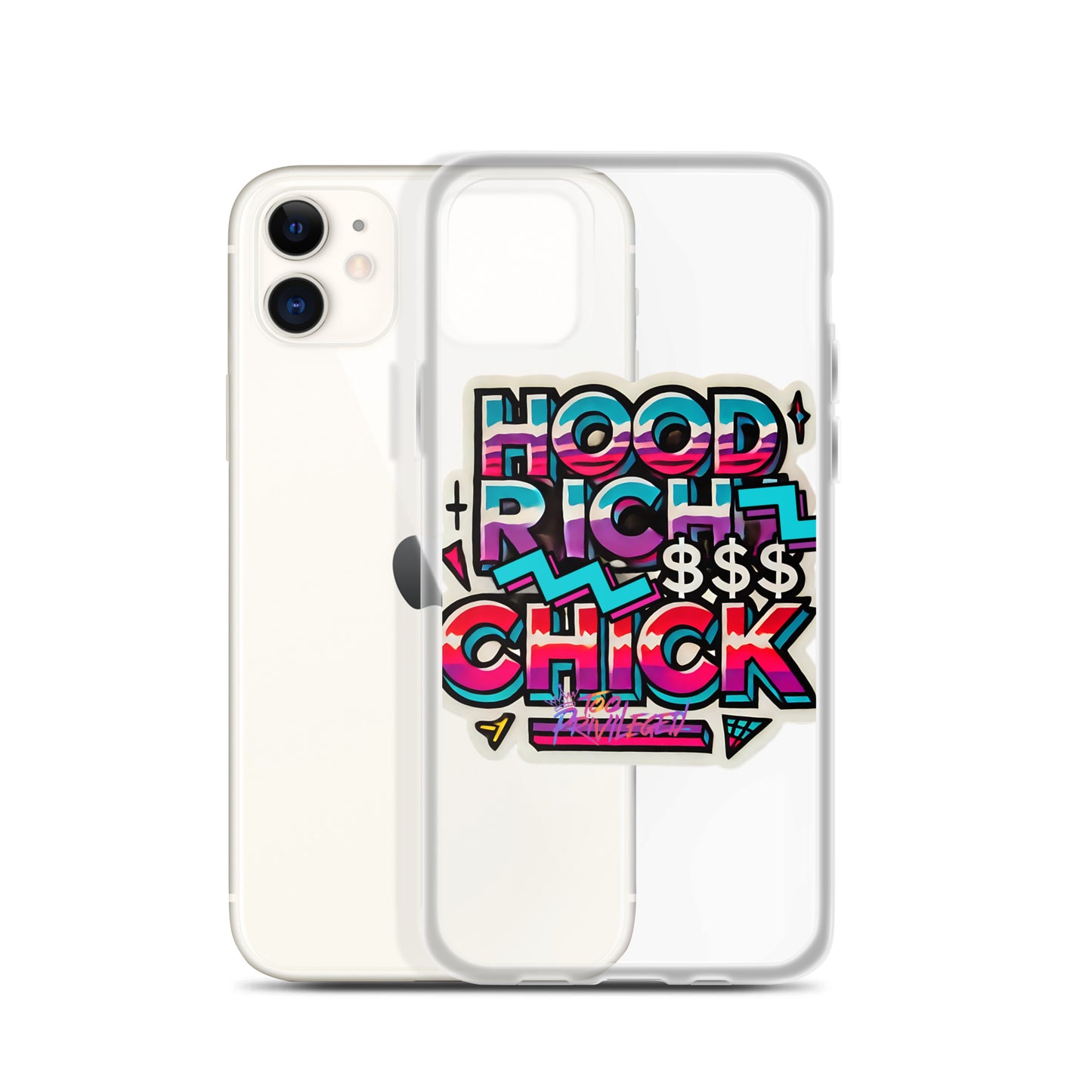 90s Flair Clear Case for iPhone®