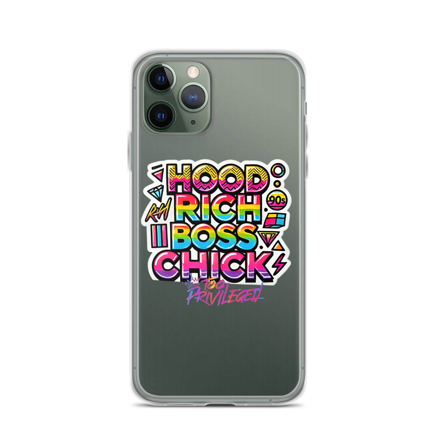 90s Rich Heroes Clear Case for iPhone®