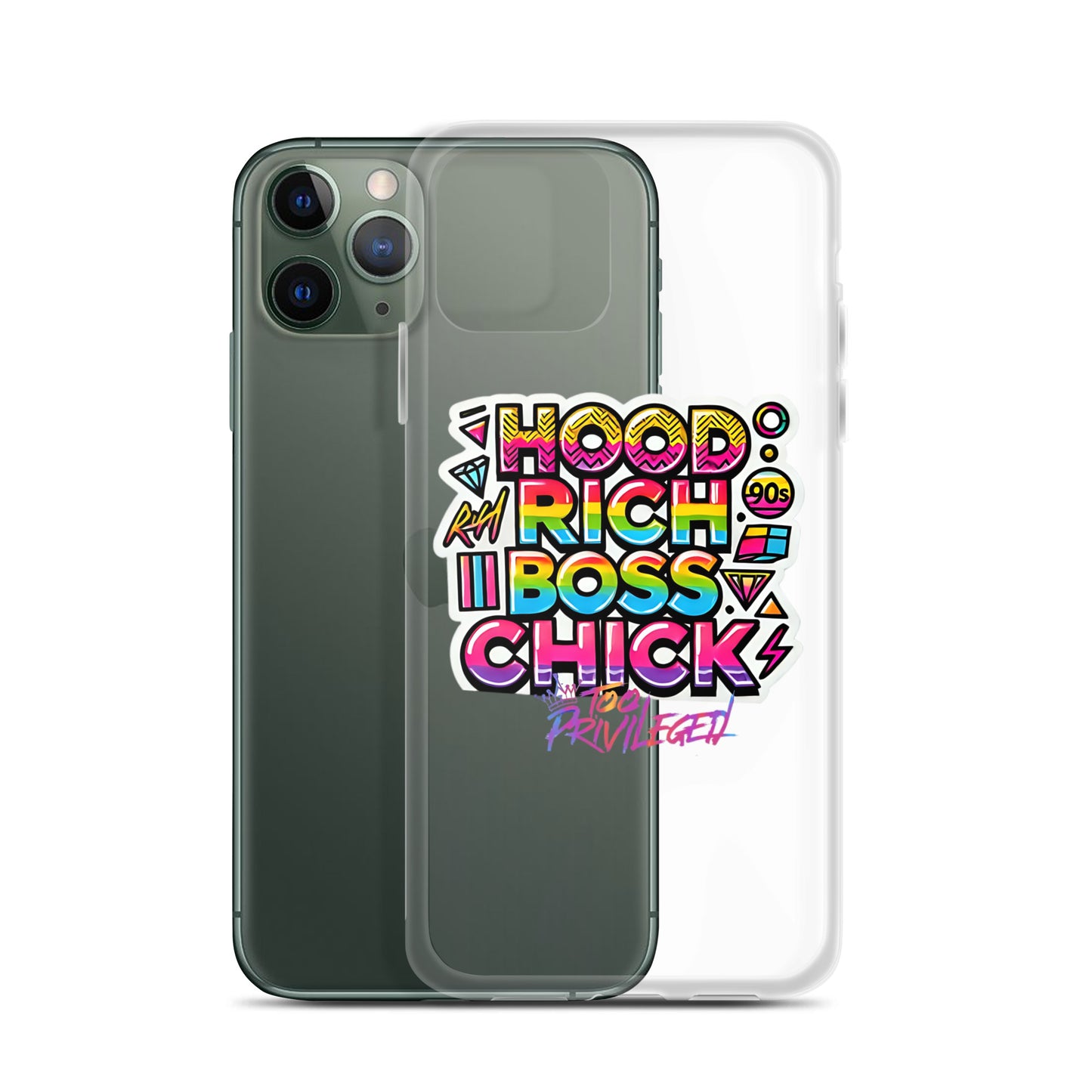 90s Rich Heroes Clear Case for iPhone®