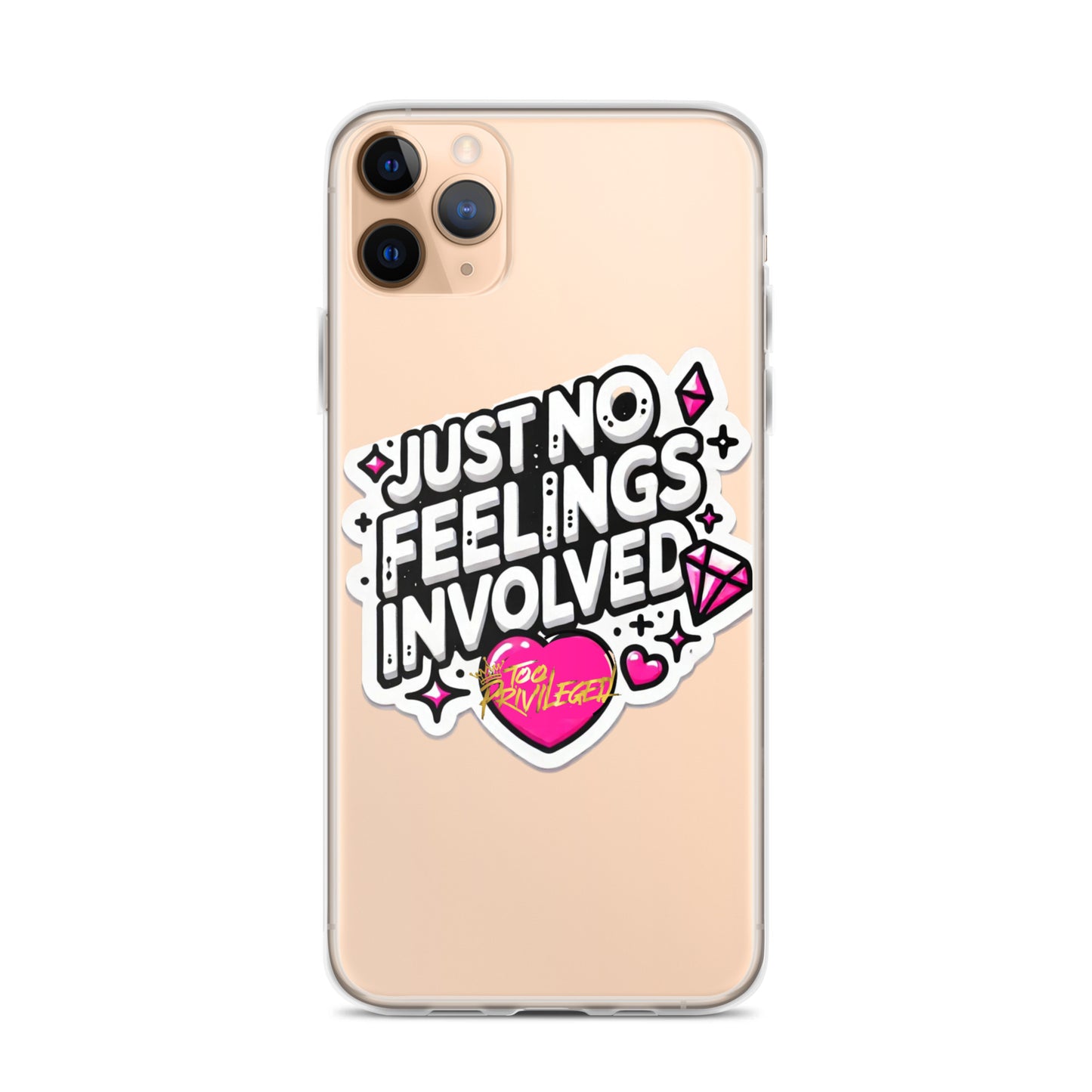 NO Feelings Clear Case for iPhone®