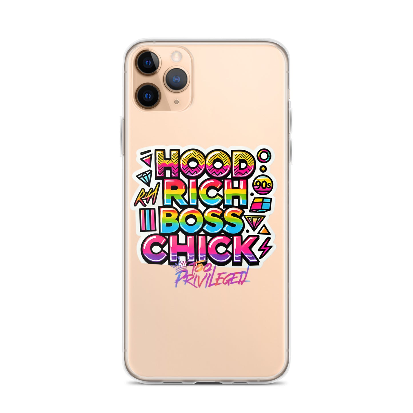 90s Rich Heroes Clear Case for iPhone®