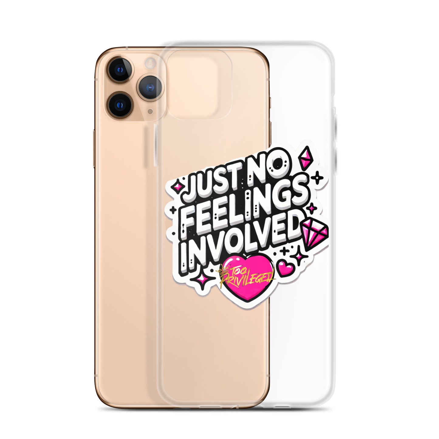 NO Feelings Clear Case for iPhone®