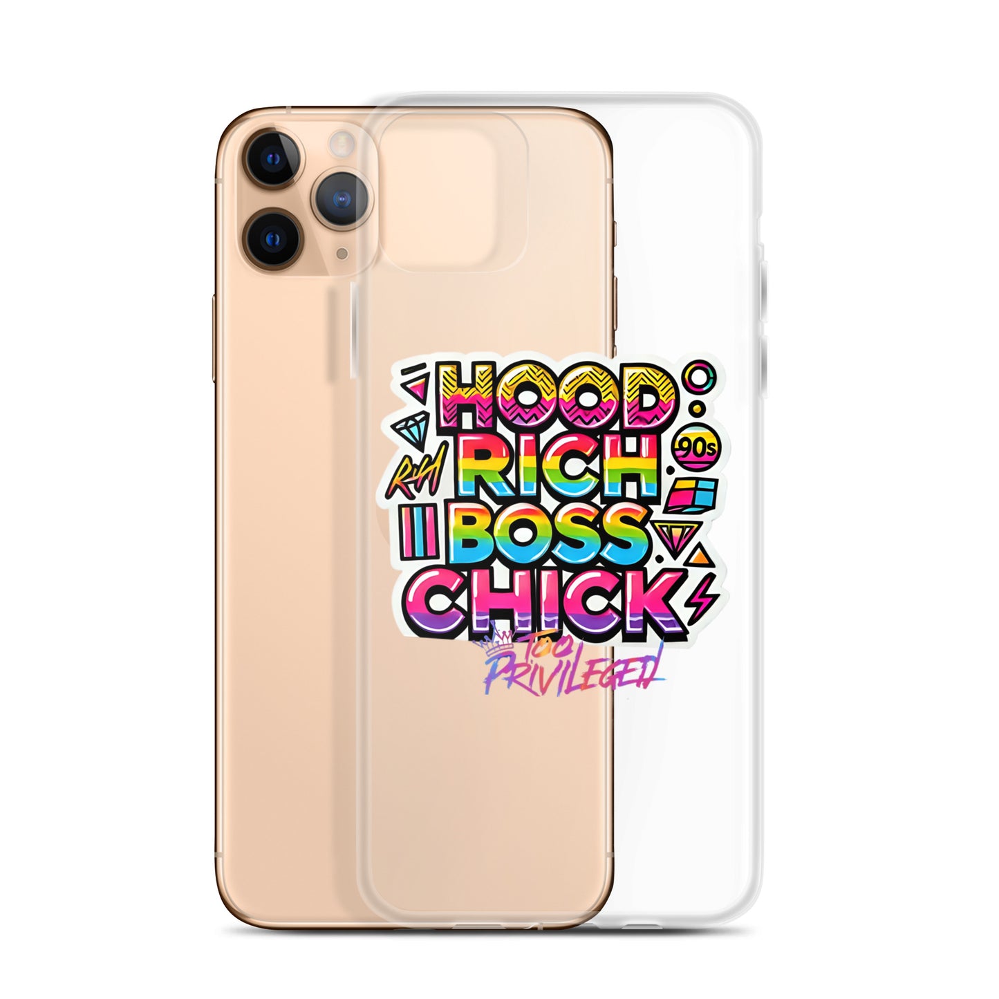 90s Rich Heroes Clear Case for iPhone®