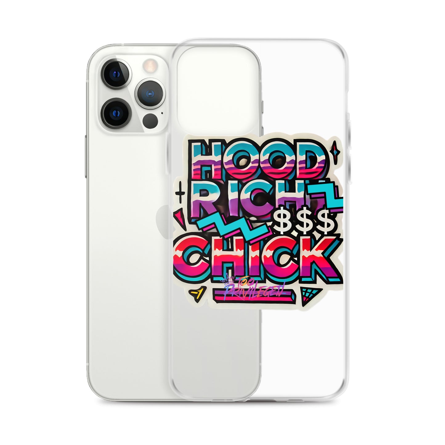 90s Flair Clear Case for iPhone®