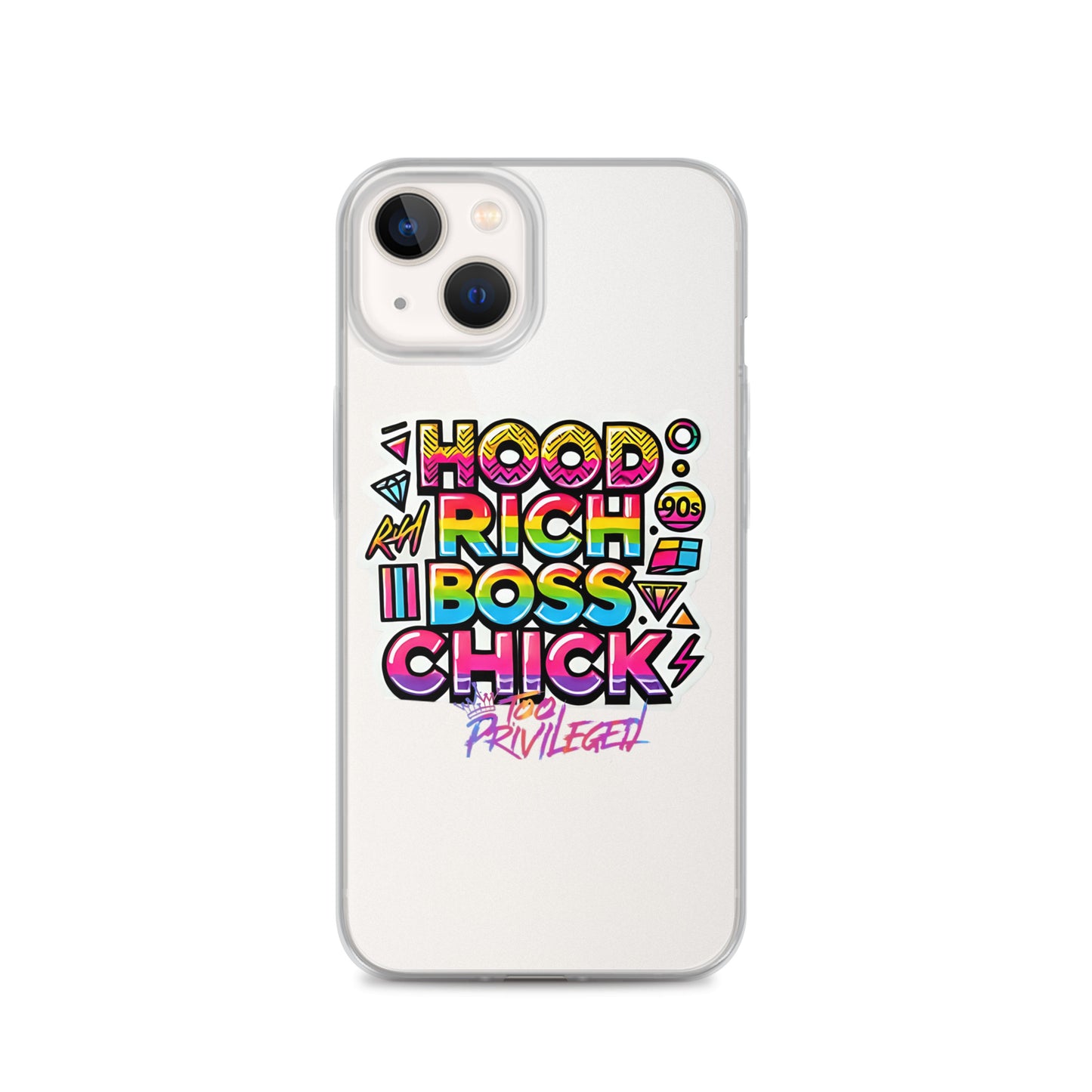 90s Rich Heroes Clear Case for iPhone®