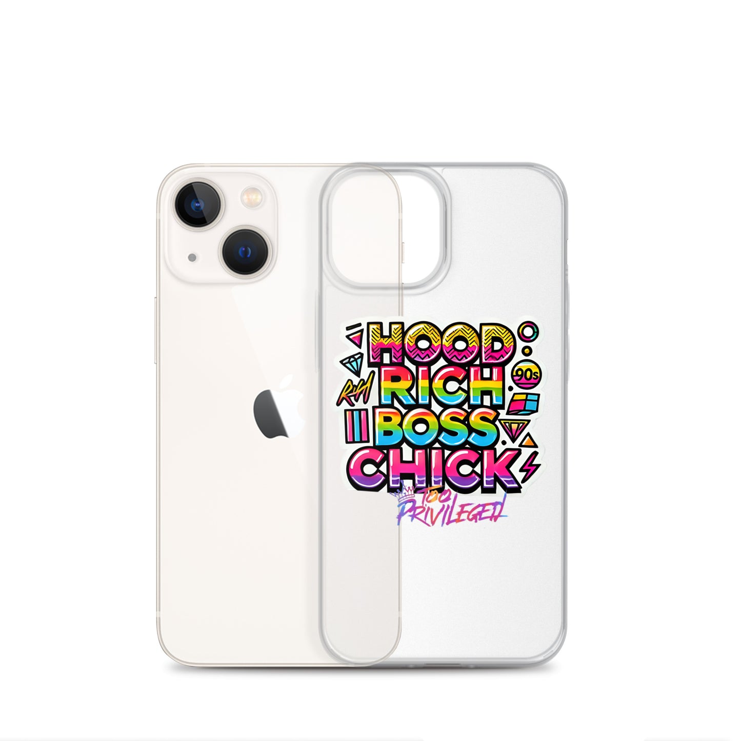 90s Rich Heroes Clear Case for iPhone®