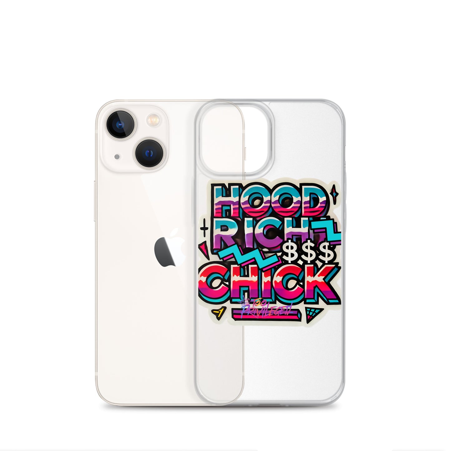 90s Flair Clear Case for iPhone®