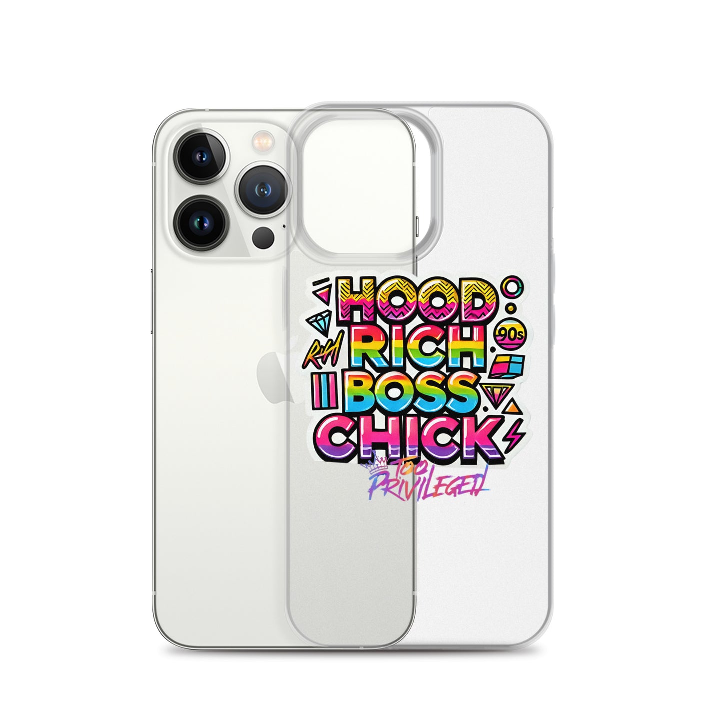 90s Rich Heroes Clear Case for iPhone®