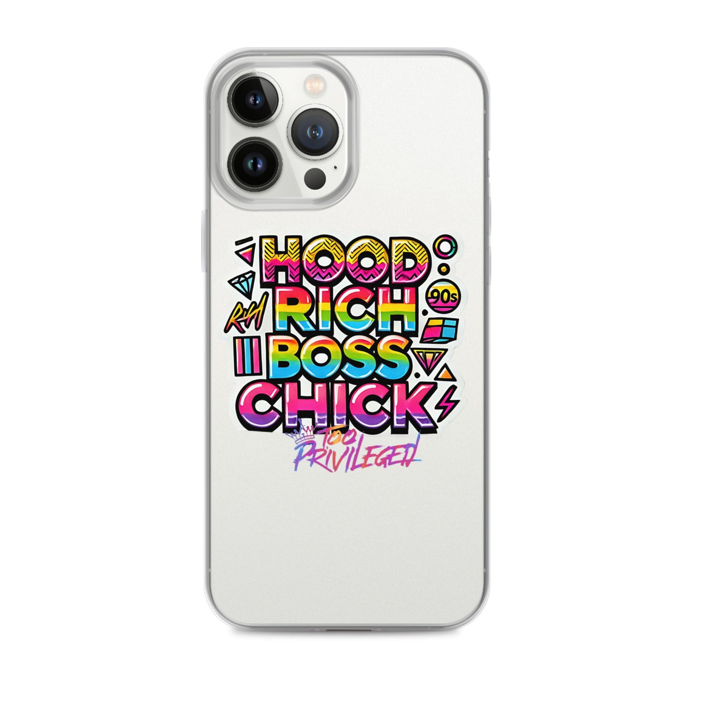 90s Rich Heroes Clear Case for iPhone®