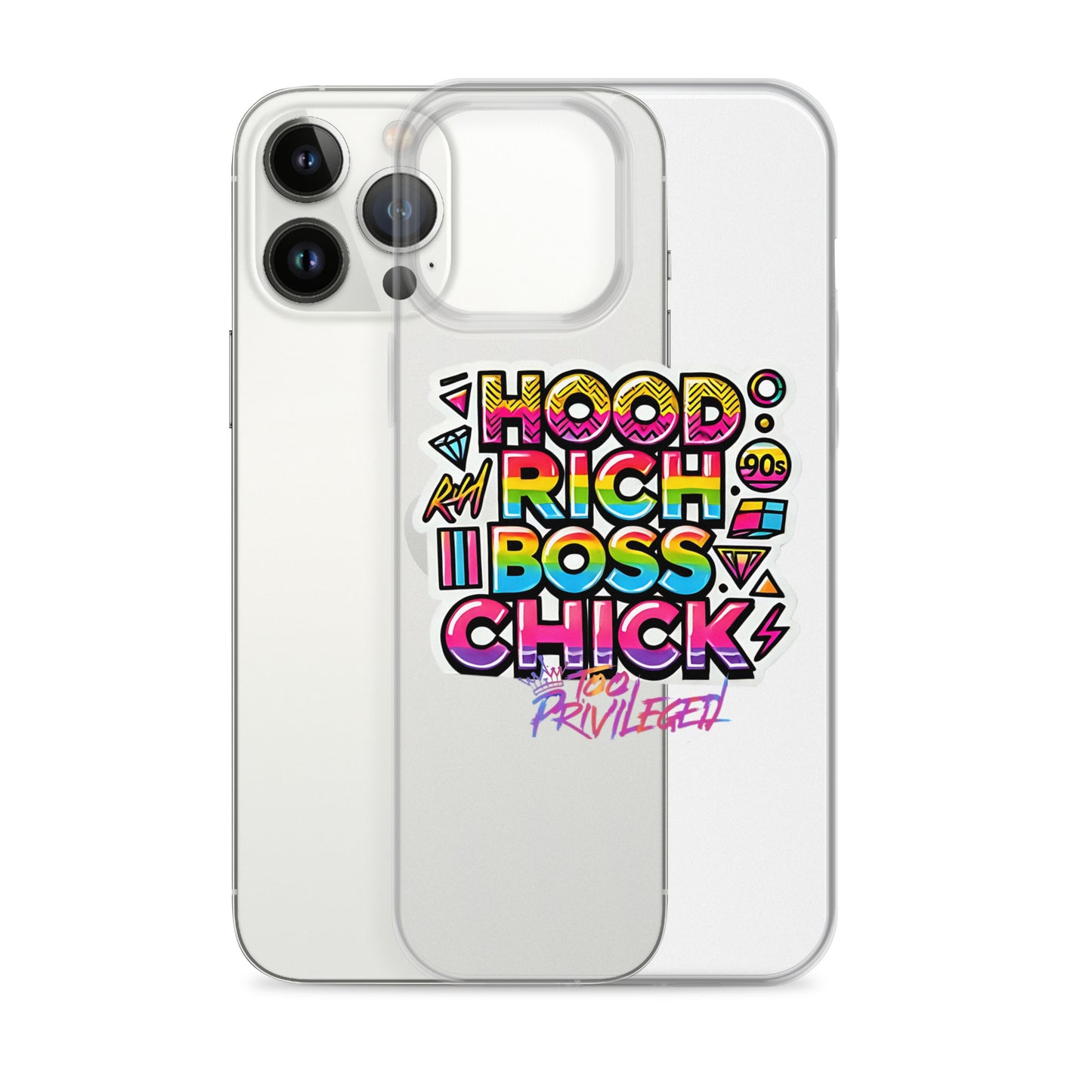 90s Rich Heroes Clear Case for iPhone®