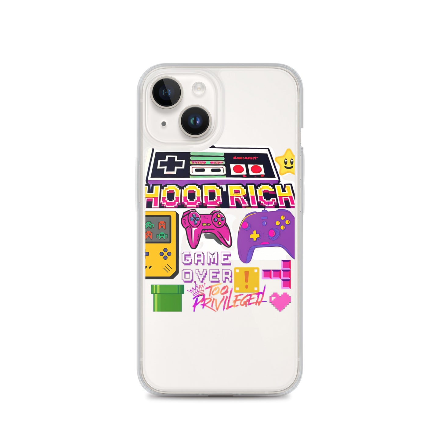 90s Gamer Clear Case for iPhone®