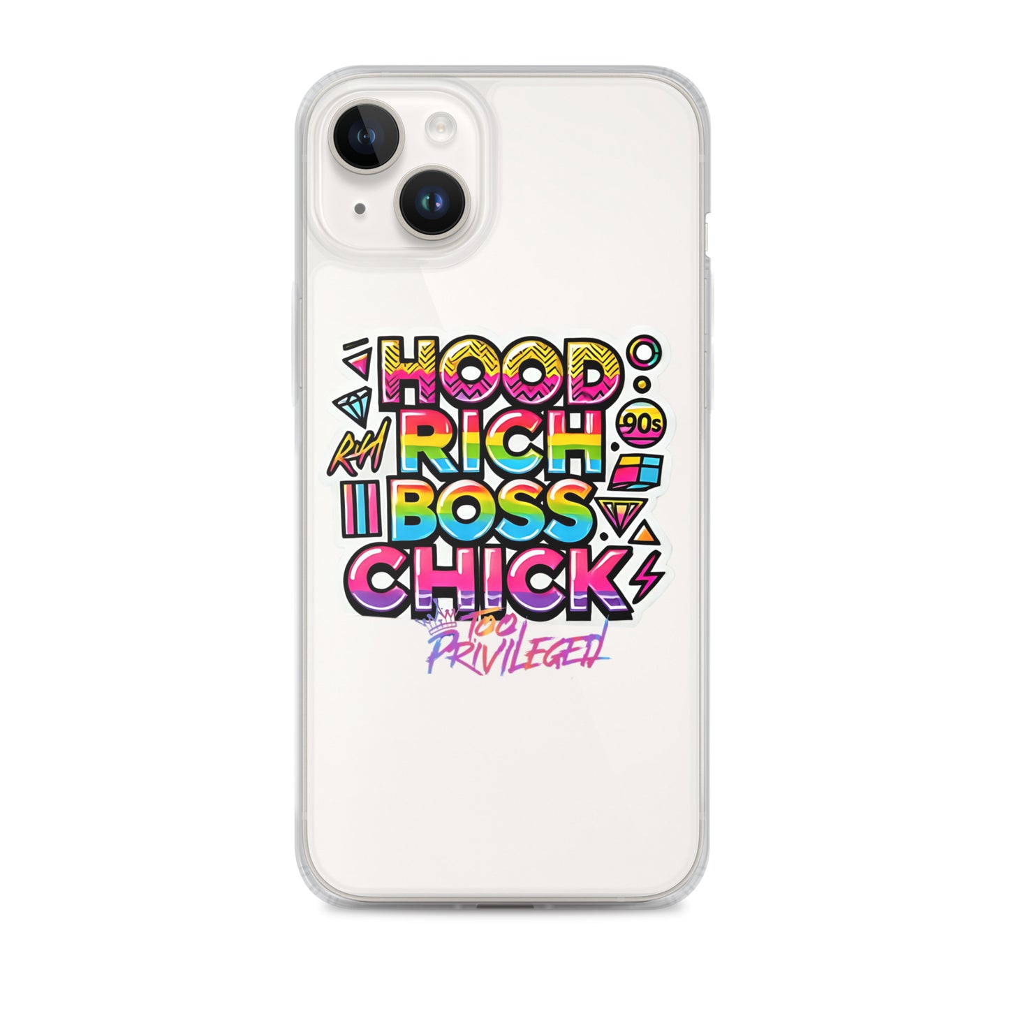 90s Rich Heroes Clear Case for iPhone®