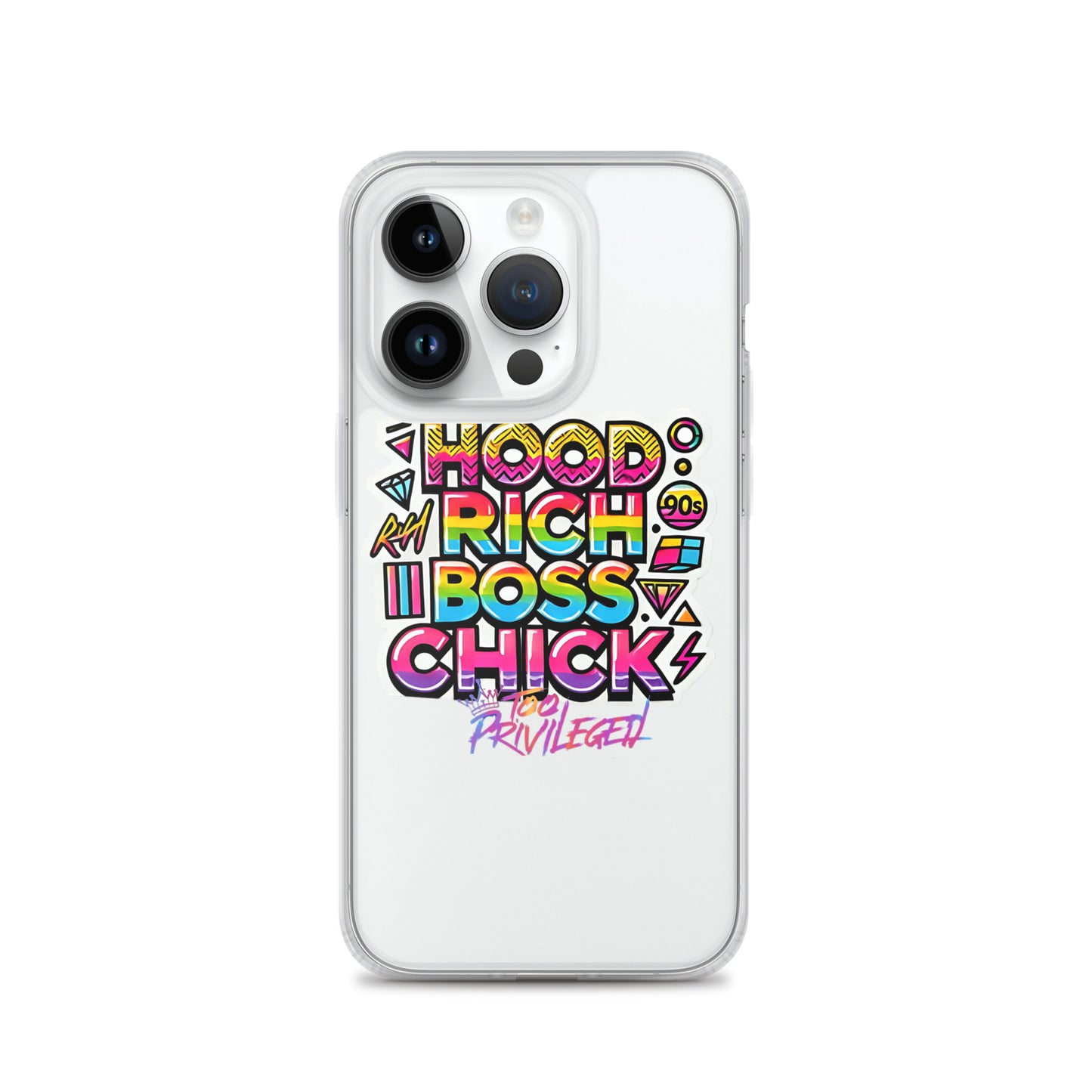 90s Rich Heroes Clear Case for iPhone®