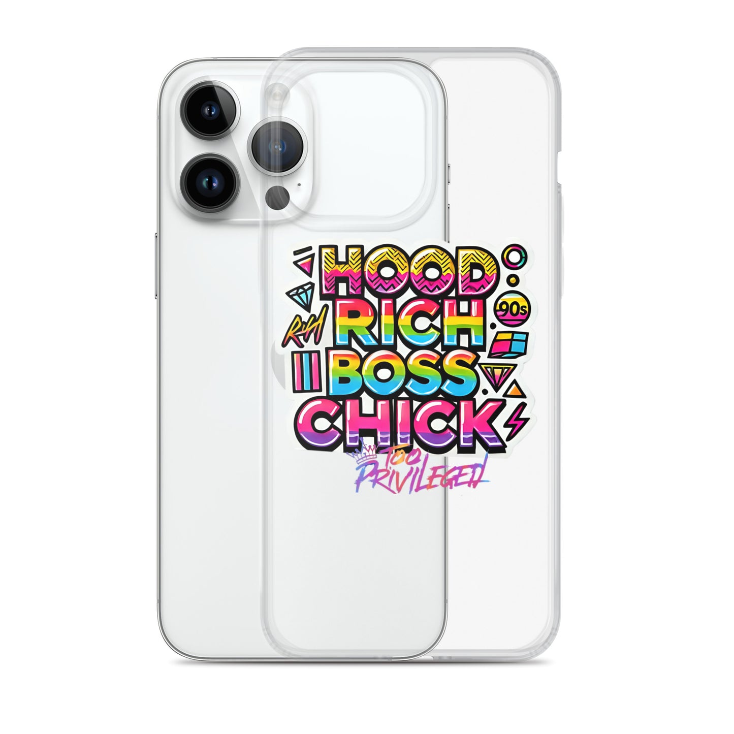 90s Rich Heroes Clear Case for iPhone®