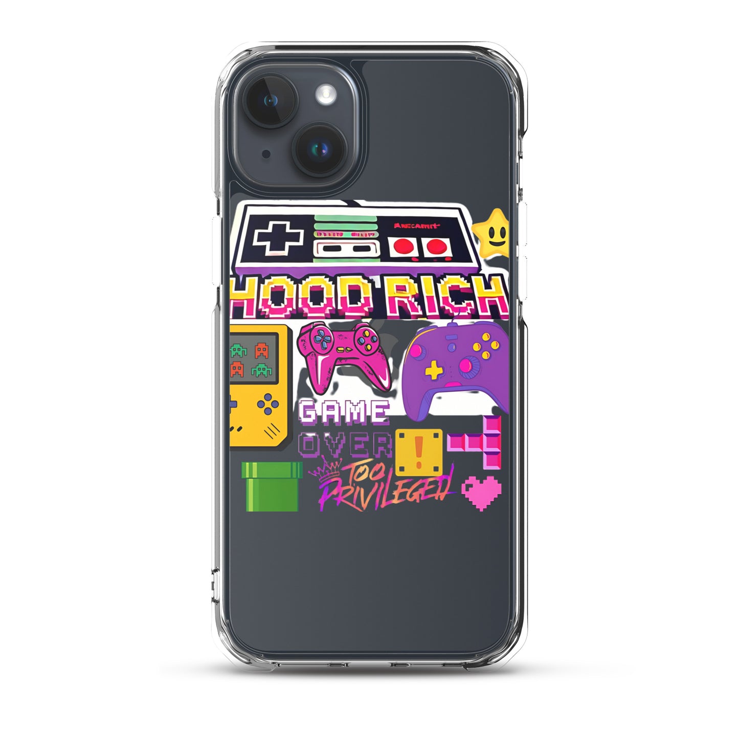 90s Gamer Clear Case for iPhone®