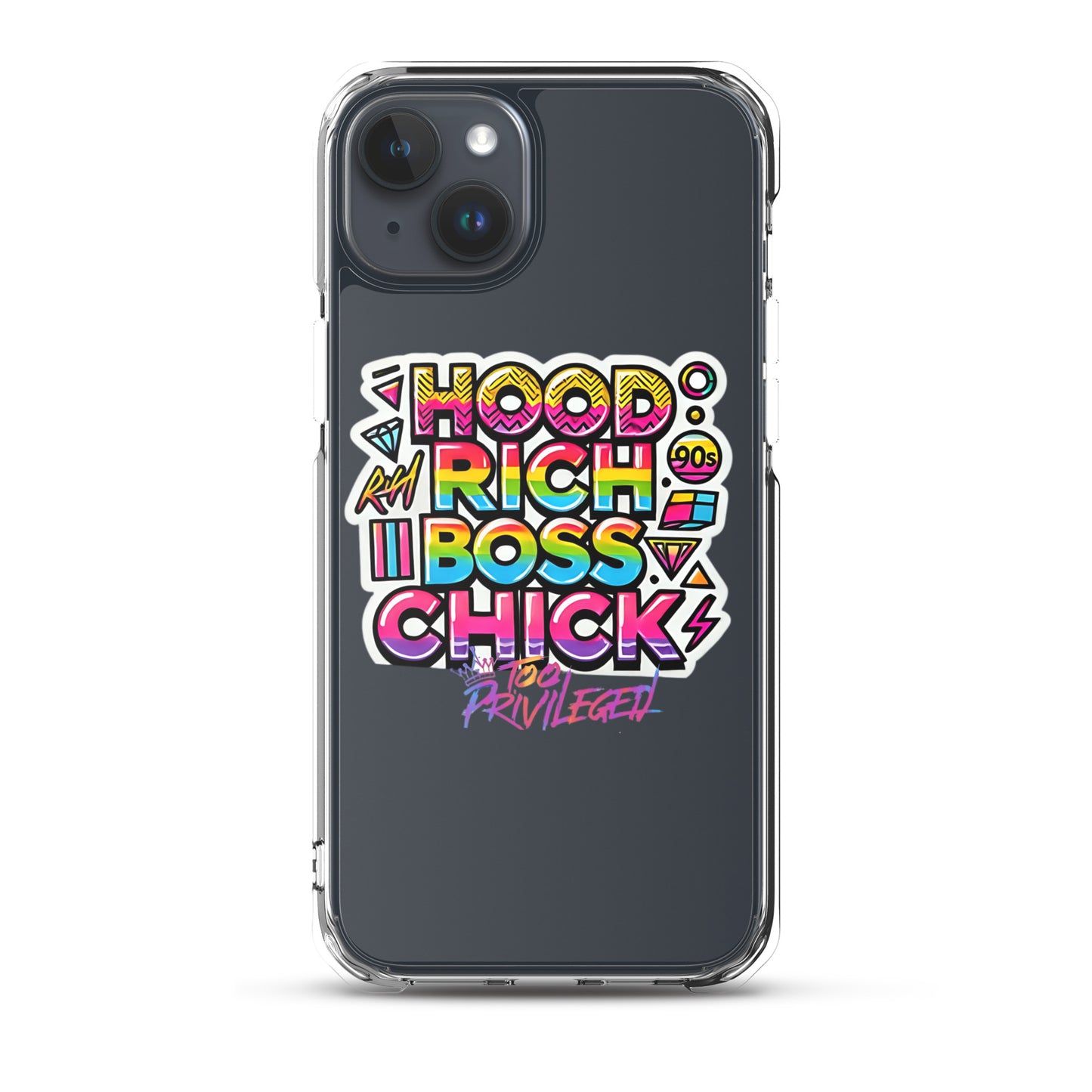 90s Rich Heroes Clear Case for iPhone®