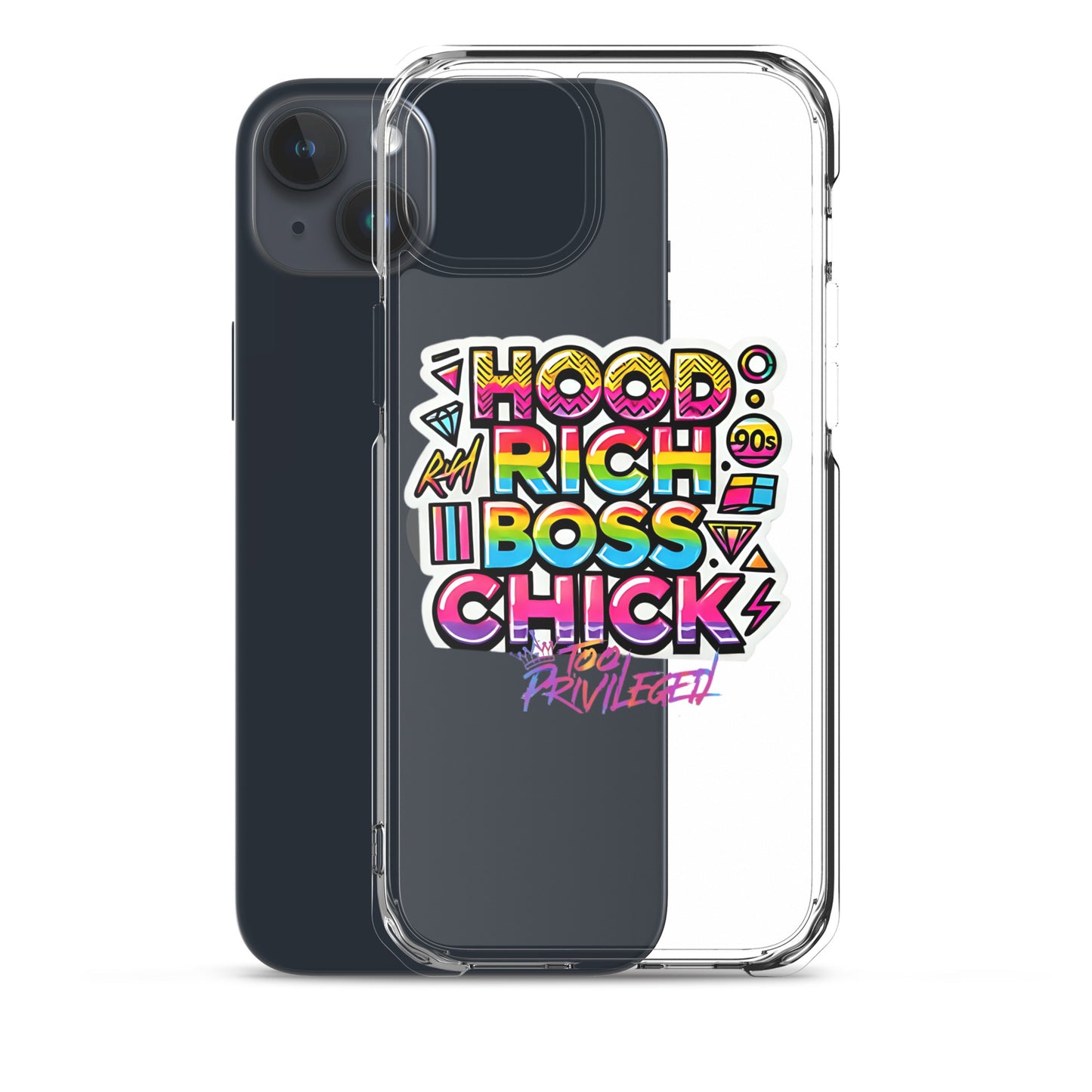 90s Rich Heroes Clear Case for iPhone®