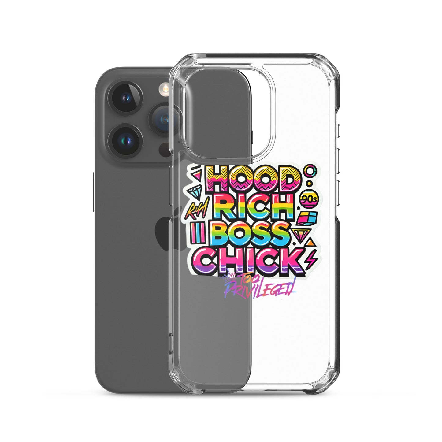 90s Rich Heroes Clear Case for iPhone®