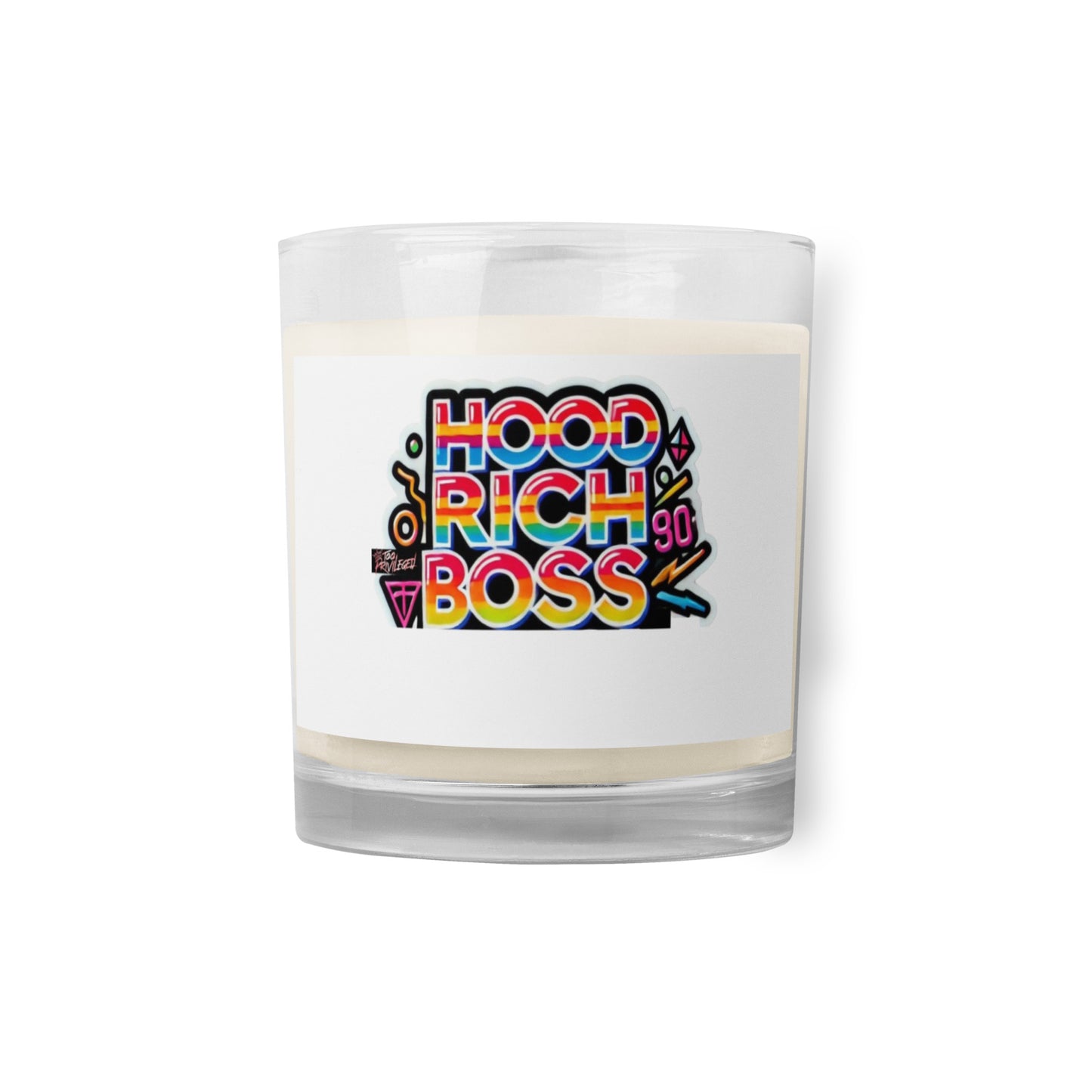 HRB 90' Glass Jar Soy Wax Candle