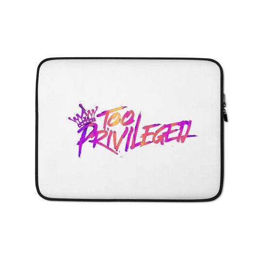 Too Privileged Pink/Orange Laptop Sleeve