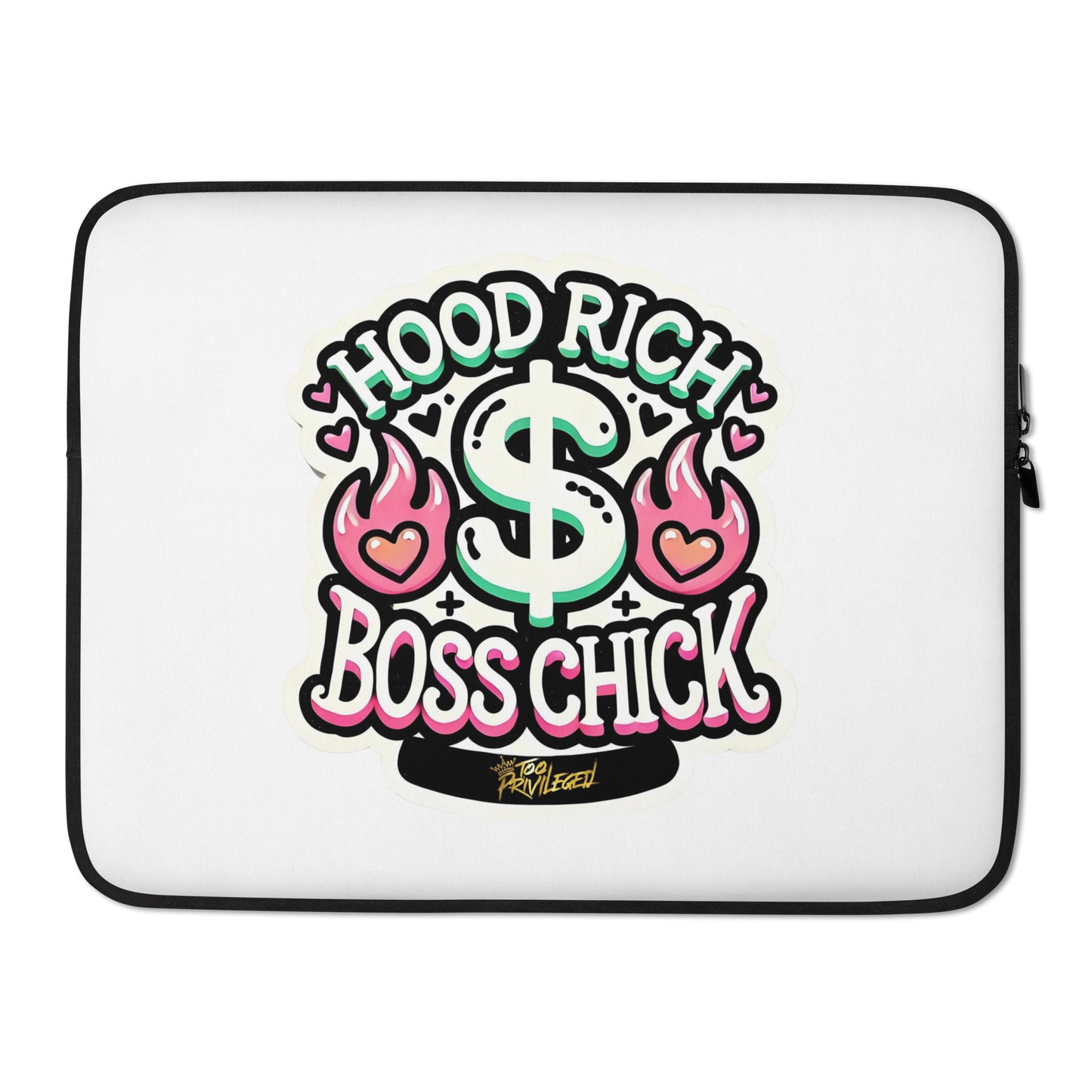 HRBC Pink Flames Laptop Sleeve