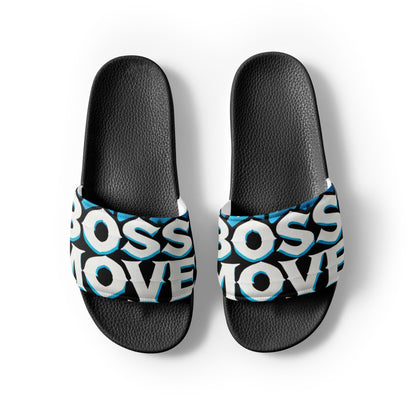 Boss Moves Blue/White Men’s Slides