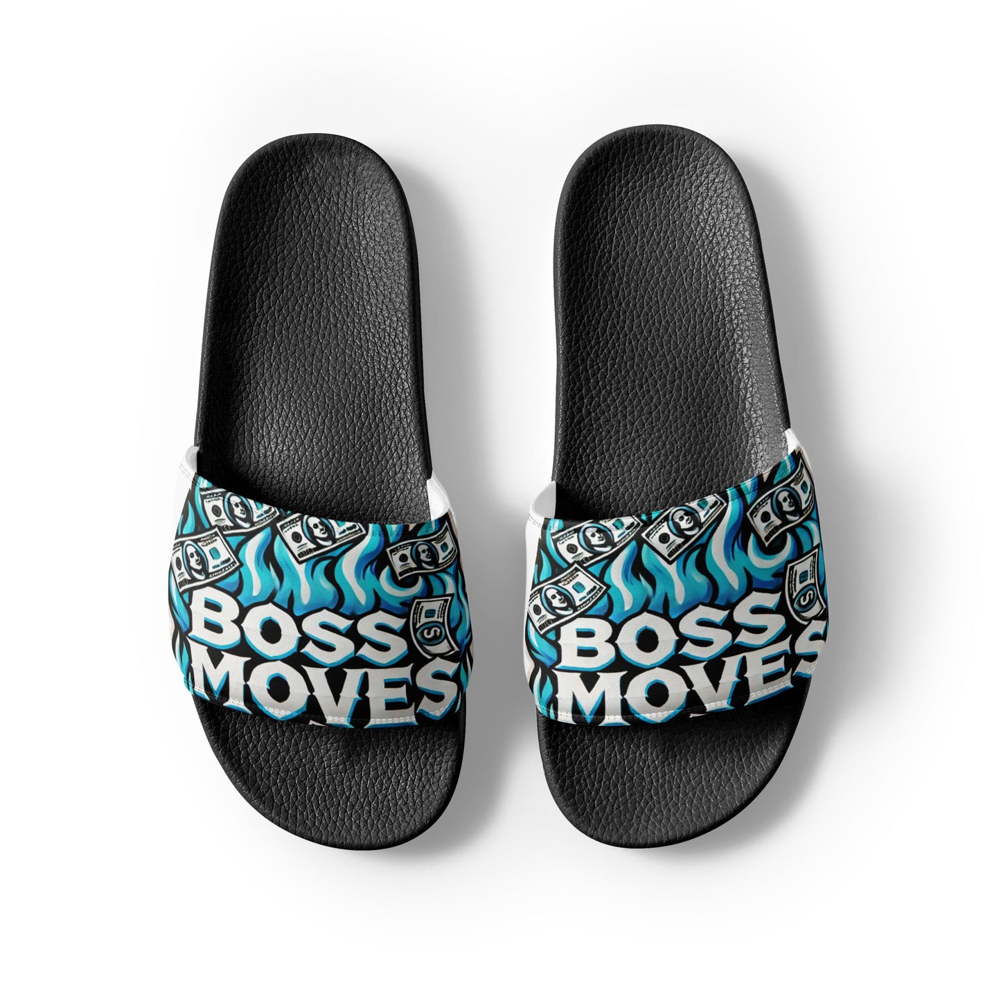 Boss Moves White Bills Men’s Slides