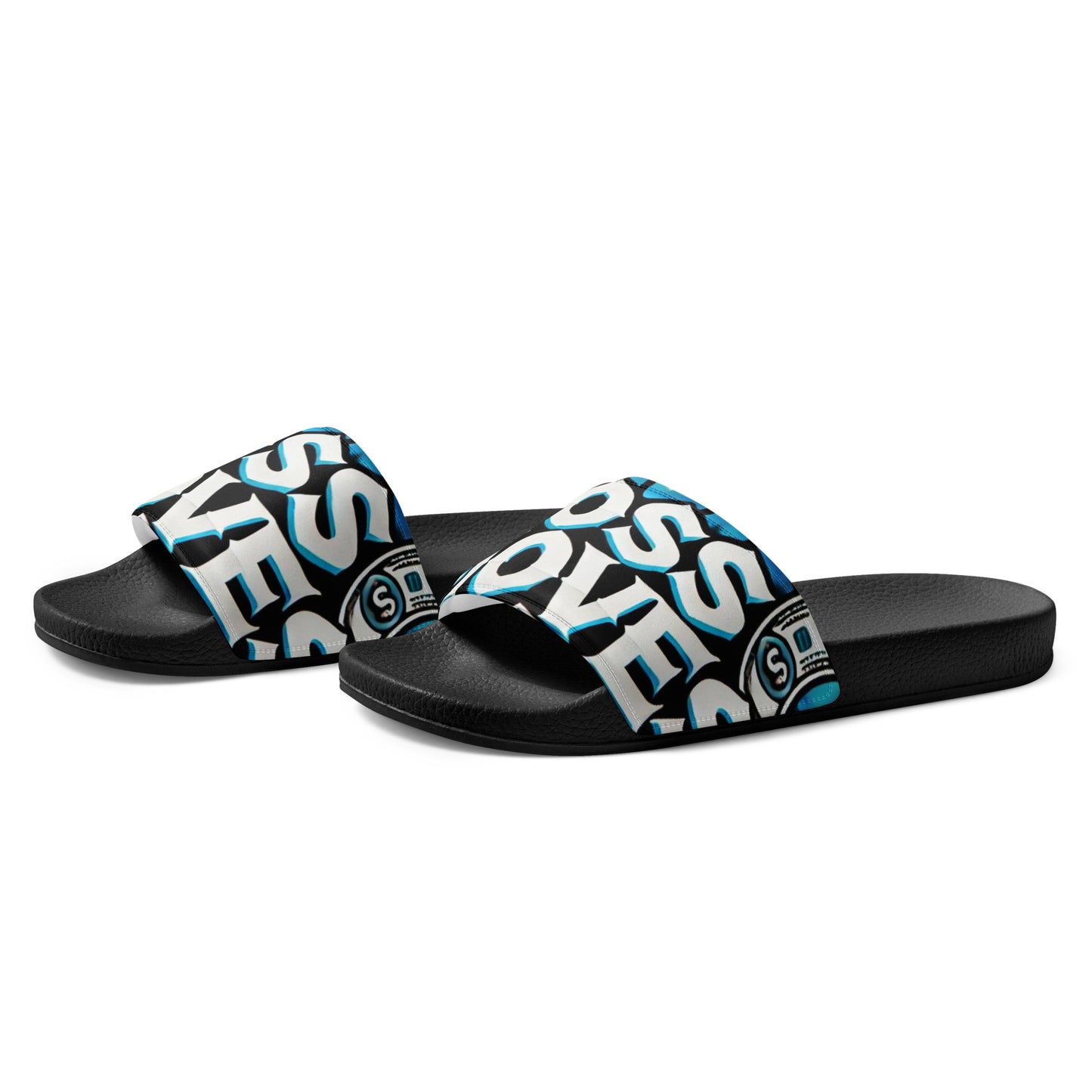 Boss Moves Blue/White Men’s Slides