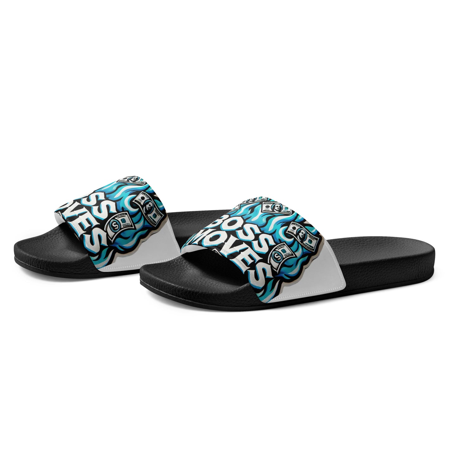 Boss Moves White Bills Men’s Slides