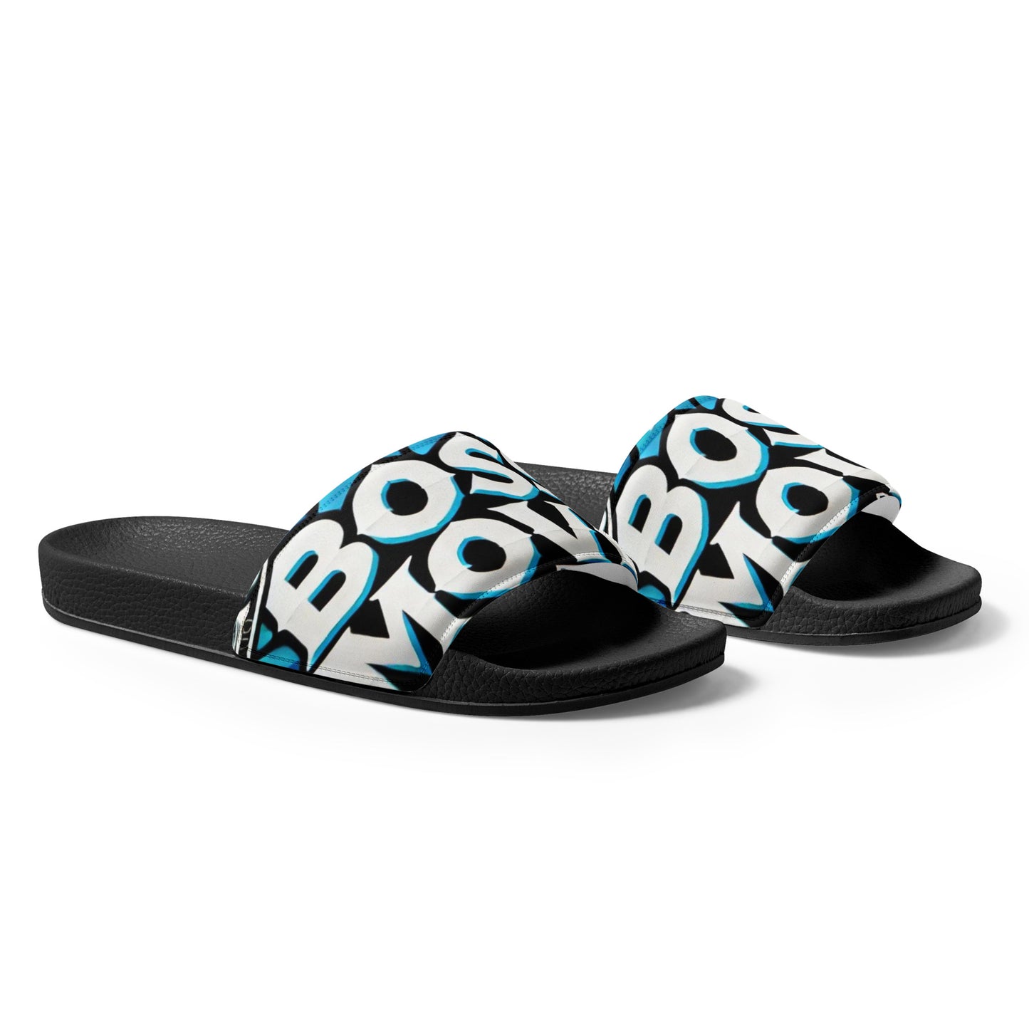 Boss Moves Blue/White Men’s Slides