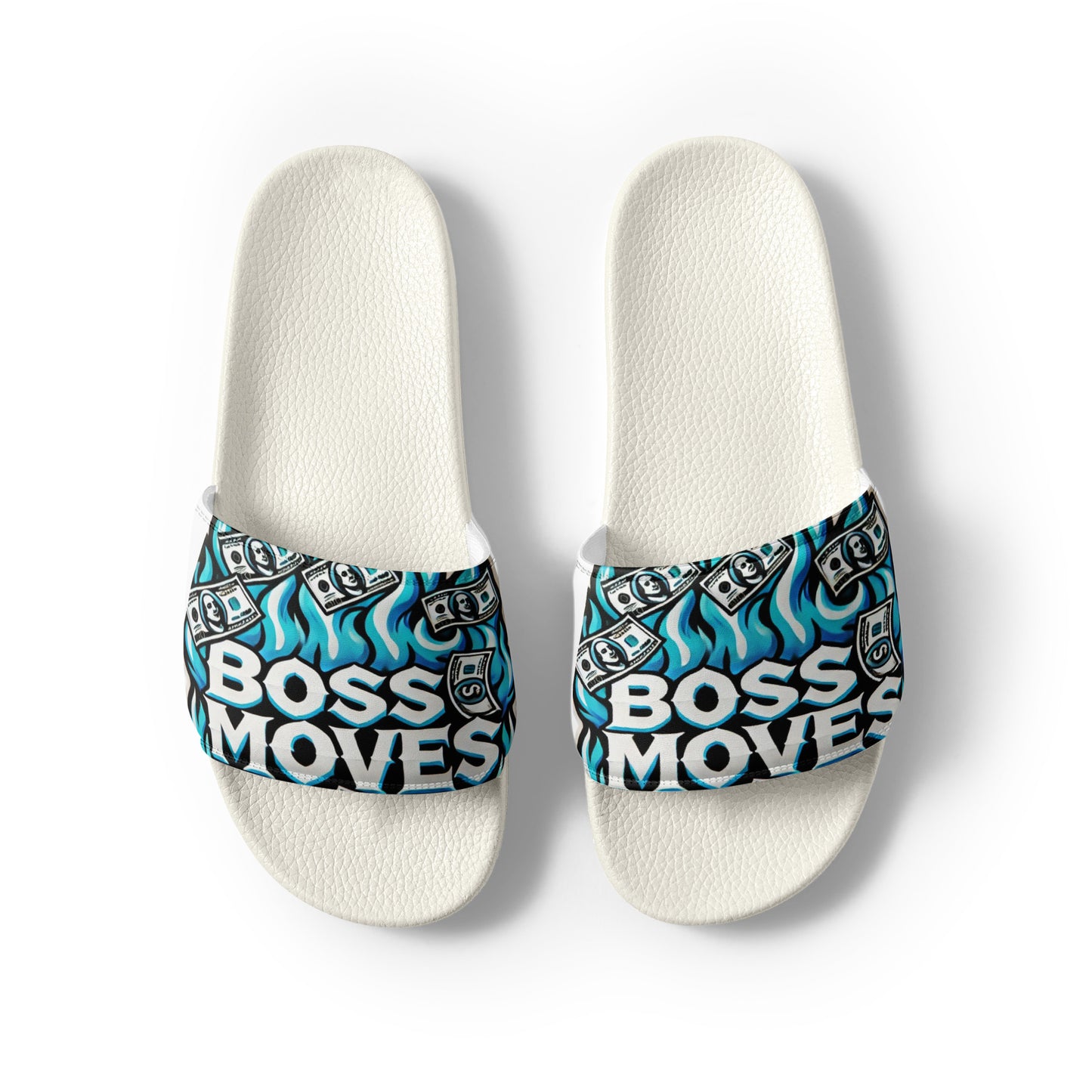 Boss Moves White Bills Men’s Slides