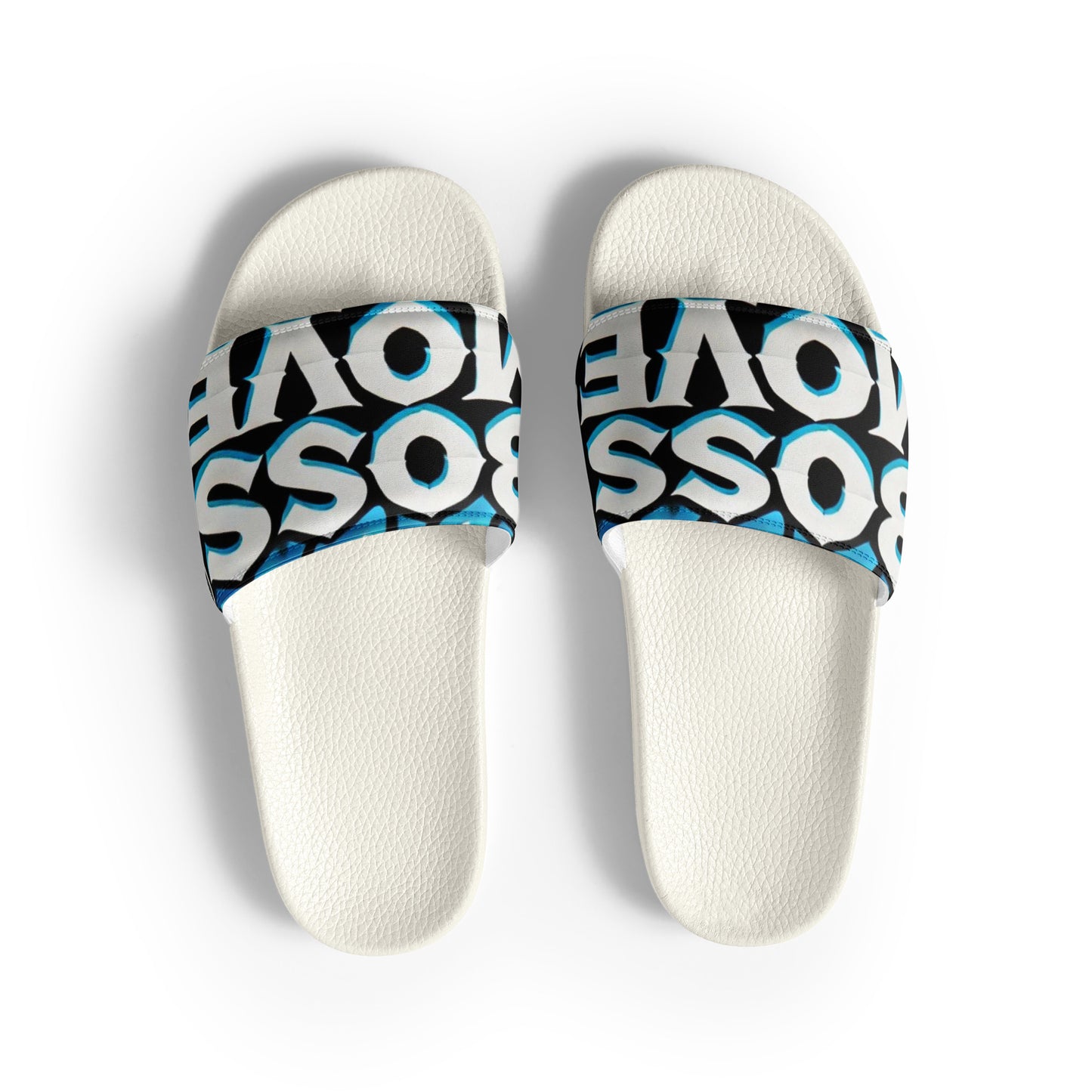 Boss Moves Blue/White Men’s Slides