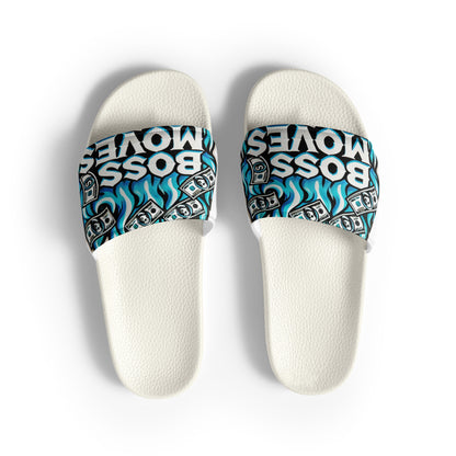 Boss Moves White Bills Men’s Slides