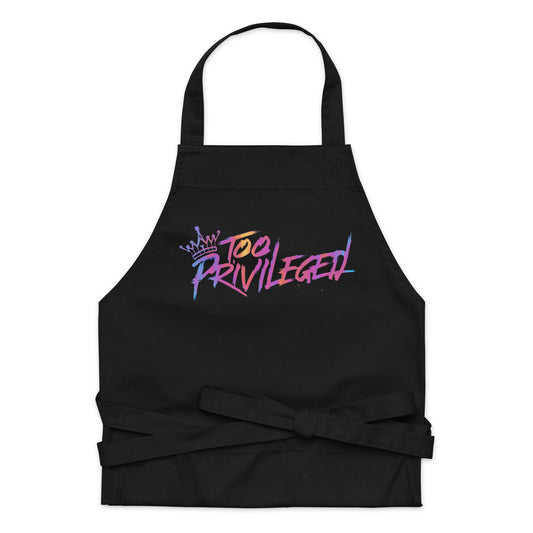 Too Privileged Multi Colored Organic Cotton Apron