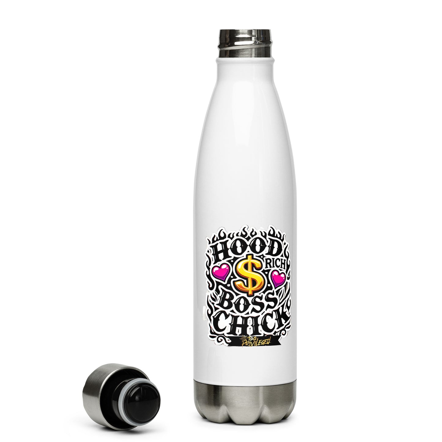 HRBC Gold $ Stainless Steel Water Bottle