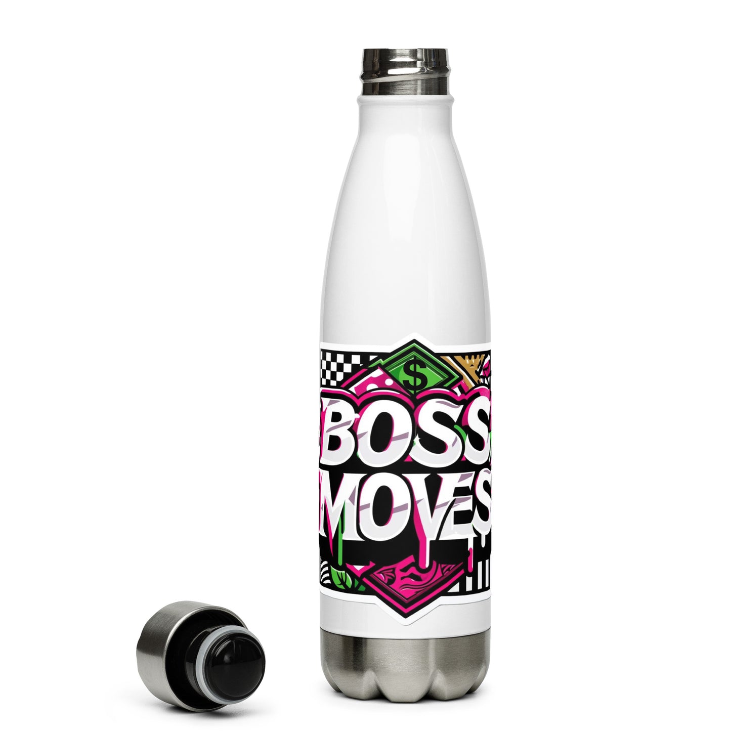 Boss Moves Purp Stainless Steel Water Bottle