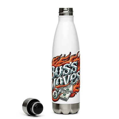 Boss Moves Intense Flames Stainless Steel Water Bottle