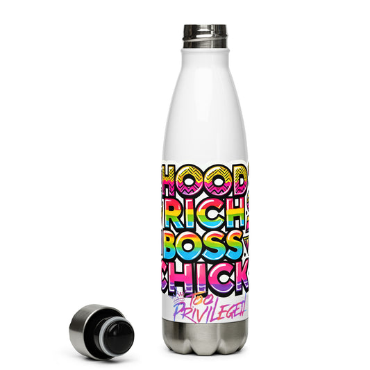 90s Rich Heroes Stainless Steel Water Bottle